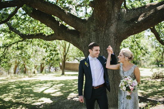 Oak tree wedding cereony