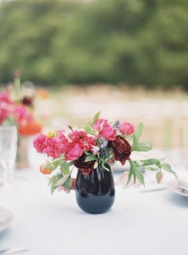Summer wedding vase
