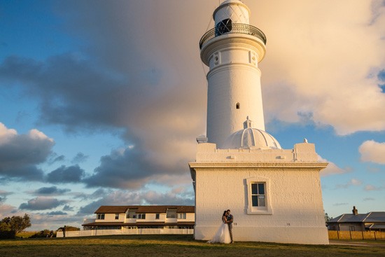 Wedding photo at Lighthouse in Sydney