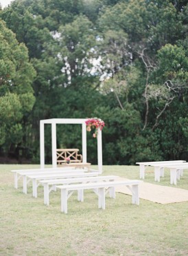 White ceremony furniture