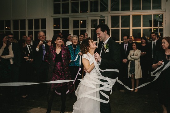 First dance with streamers