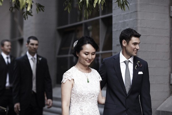 Flinders lane wedding photo