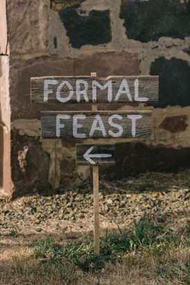 Formal Feast Wedding Sign