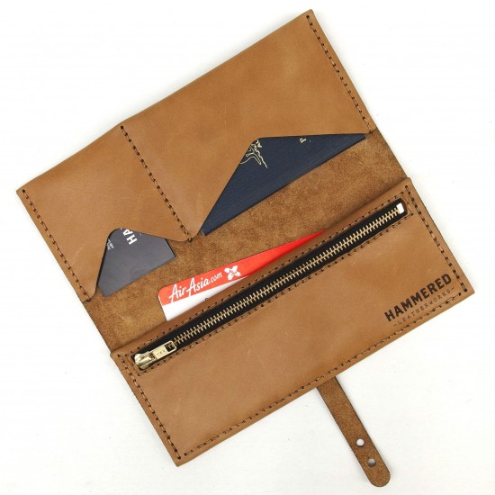 Groomsmen gifts - Hammered Leatherworks travel wallet 