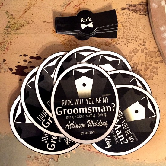 Groomsmen's Gifts - Fifth Down Beer Labels