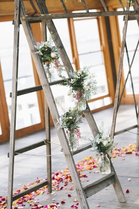 Ladder wedding decor