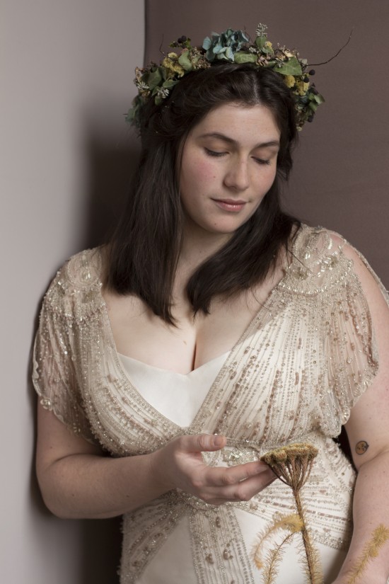 Marissa Gwendolynne Wedding Dress PLus size shoot close up