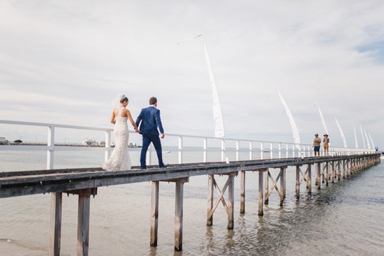 Sorrento Pier Wedding Photo