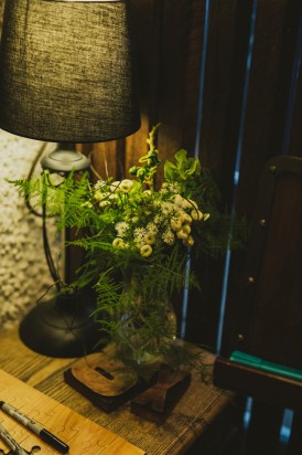 Wedding fern arrangement