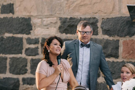 Wedding speeches at Country wedding