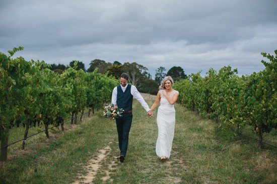 Winery wedding photo