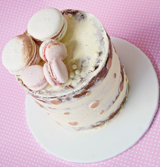 Polka Dot Bride 9th Birthday Cake Top