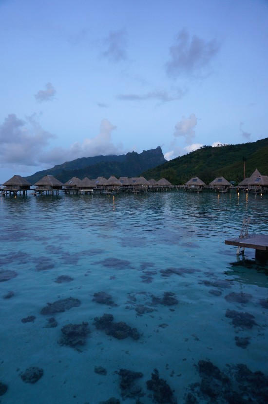 Hilton overwater bungalows