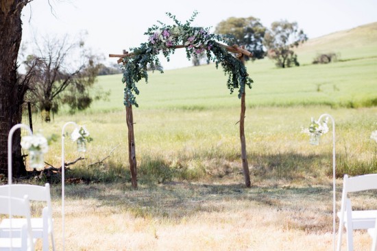 Country Floral Wedding Arch
