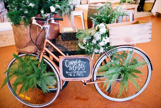 Copper Bike at wedding