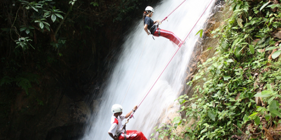 Adventurous Honeymoon Waterfall Abseiling in Malaysia