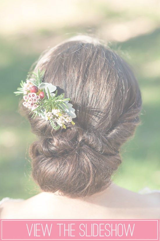Wedding Hair With Flowers Idea