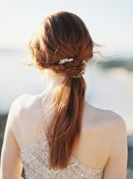 Wedding ponytail