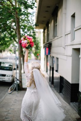 Colourful Melbourne Rooftop Wedding - Polka Dot Bride