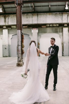 Modern Industrial Sydney Wedding - Polka Dot Bride