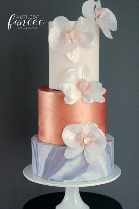 marble-and-copper-wedding-cake
