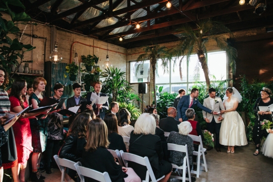 Fun Urban Greenhouse Wedding | photo by Dijana Risteska Photography dijanaristeskaphotography.com