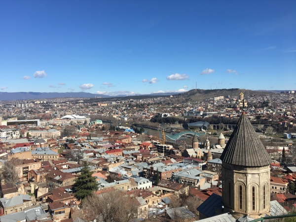 View from Mother of Tblisi. Image credit: Caz Pringle